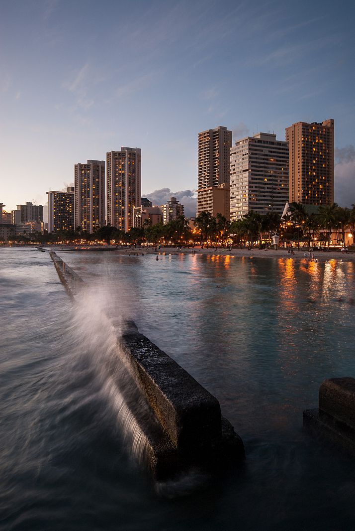 Kuhio Beach Park ,Honolulu, Hawaii, USA