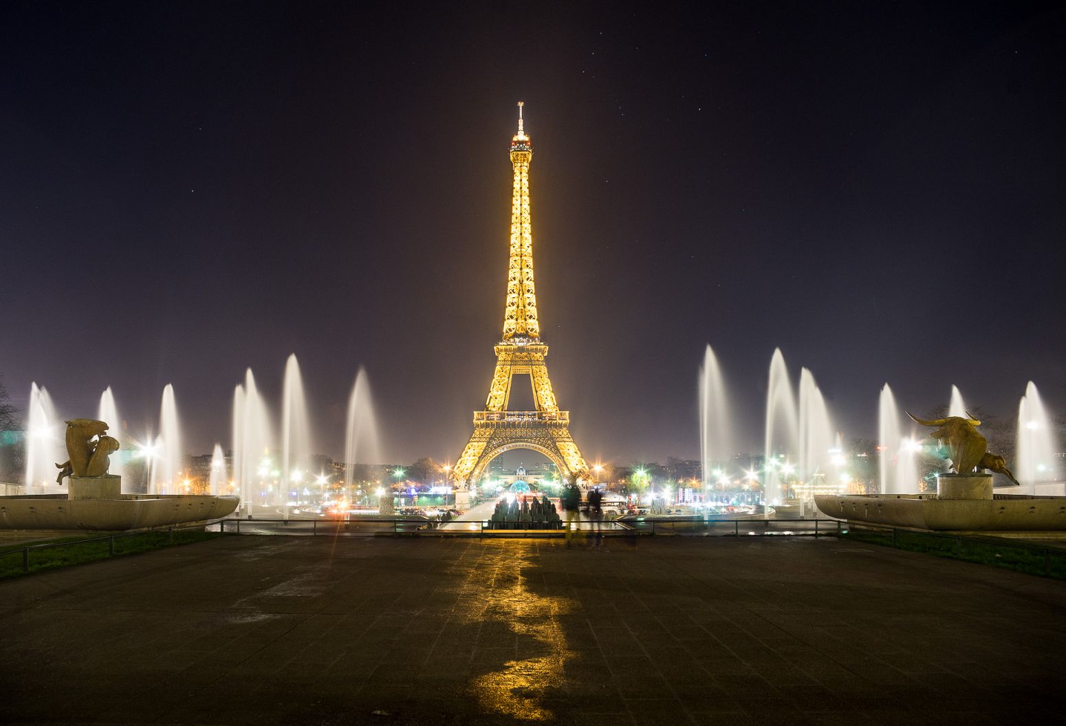 The Tour Eiffel from the Trocadero, Paris, France